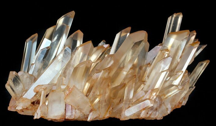 Tangerine Quartz Crystal Cluster - Madagascar #58871